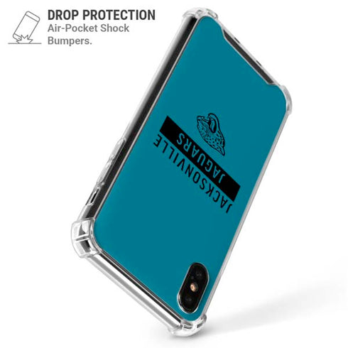 NFL Jacksonville Jaguars Teal Performance Series iPhone XS Max Clear Case